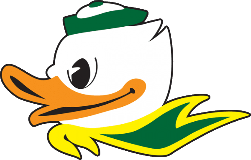 The Oregon Ducks mascot